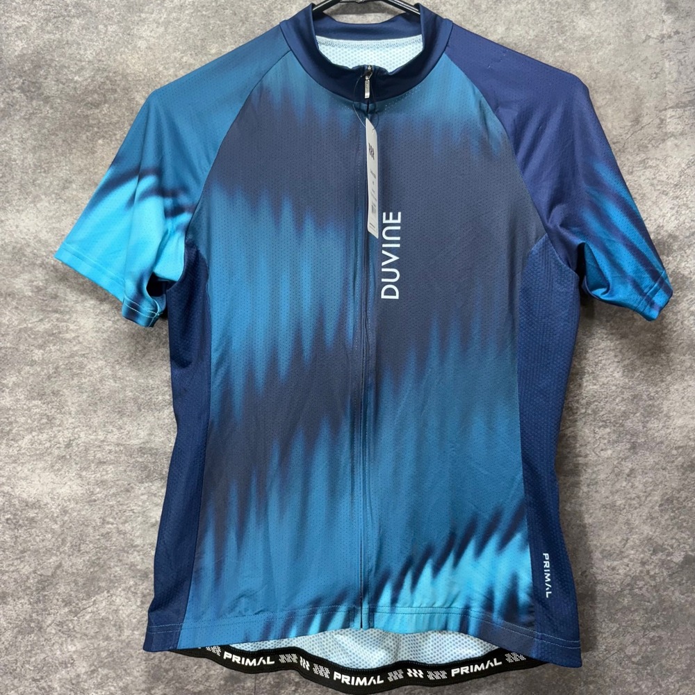 Primal DuVine 2026 Prisma Tour Cycling Jersey Womens M Blue Short Sleeve NWT
